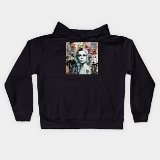 Twiggy & Chaplin pop art Kids Hoodie